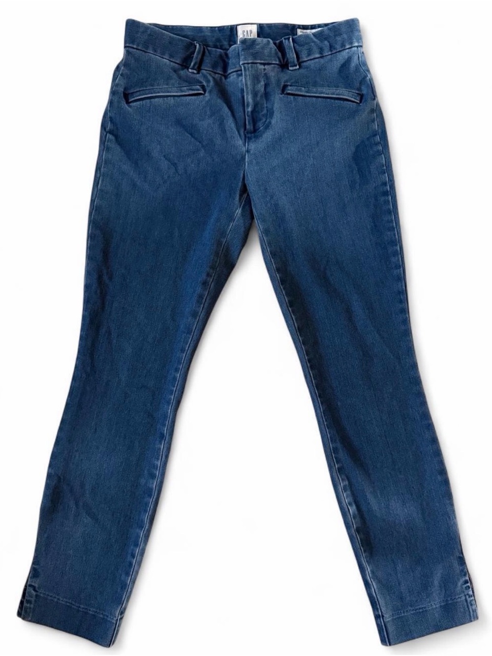 GAP Women's Straight Leg Jeans in Dark Blue Denim
